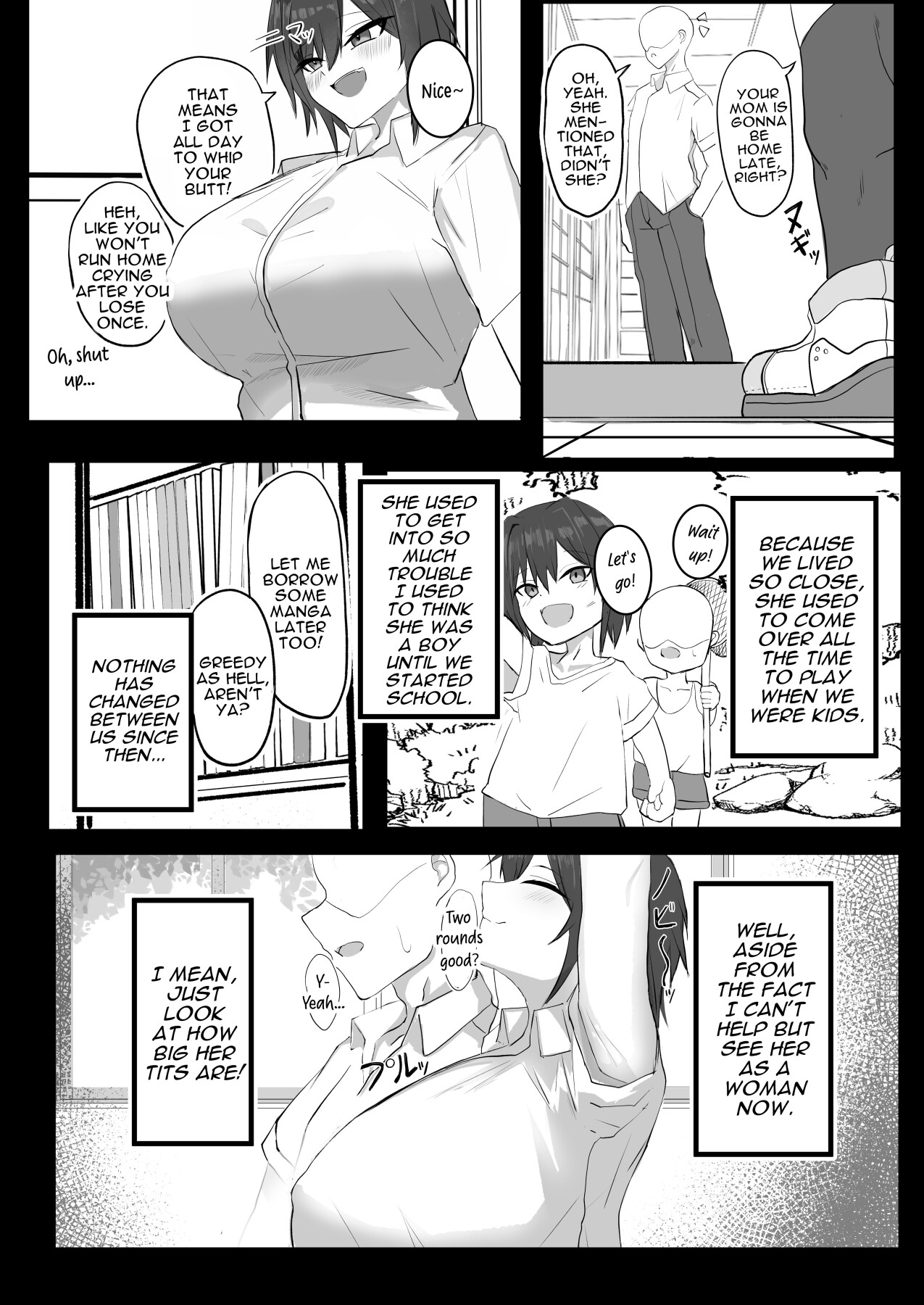 Hentai Manga Comic-Sex With My J-cup Bust Friend Who I Used To Think Was A Guy-Read-4